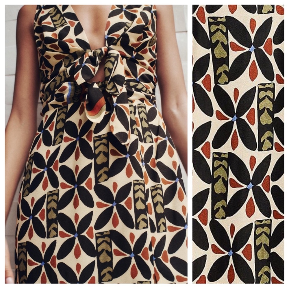 Zara Patterned Maxi Dress